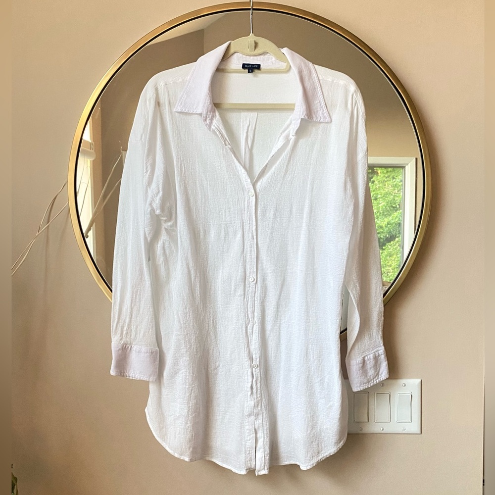 PLANET BLUE -BLUE LIFE BUTTON DOWN